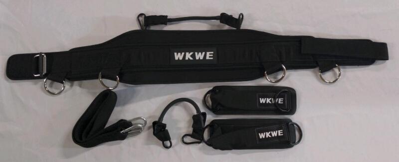 New XL WKWE Weightlifting belt and a set of accessories