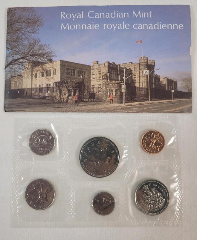 1977 Canadian Uncirculated Coin Set , Sealed