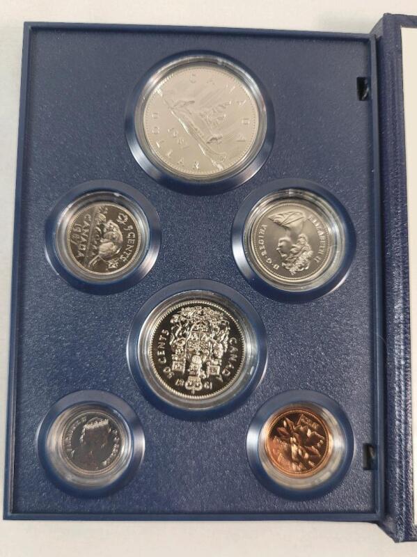 1987 Canadian Uncirculated Specimen Coin Set in Case
