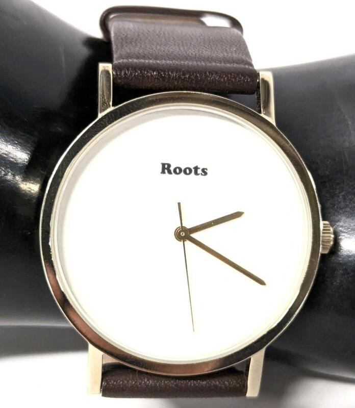 ROOTS Watch, 1.4"D Stainless Steel Case, Water Resistant 3ATM, 6" Genuine Leather Strap, Designed & Assembled in Canada by Momentum Watch Vancouver, LF133 \ GL30 \ 364 \ 4101 - Working