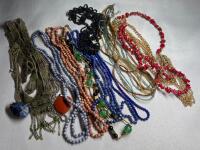 Large Lot Beautiful Necklaces Stones