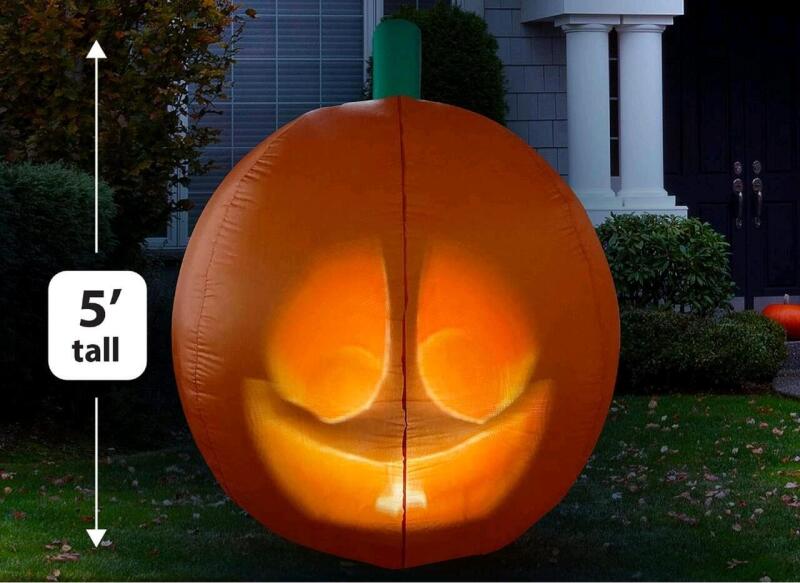New ANIMAT3D Inflatable Jabberin&rsquo; Jack Talking Animated Inflatable Orange Pumpkin with Built-In Projector & Speaker, Retails $129.99!