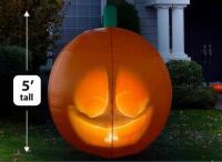 New ANIMAT3D Inflatable Jabberin&rsquo; Jack Talking Animated Inflatable Orange Pumpkin with Built-In Projector & Speaker, Retails $129.99!
