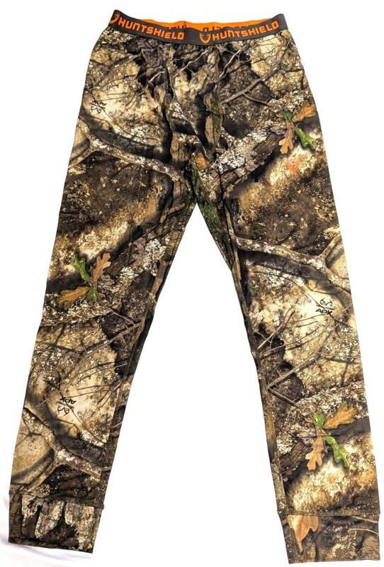 [Light Wear] Size XL Men's RealTree HUNTSHIELD Performance Series Baselayer Bottom, Moisture-Wicking Hunting Pants, Realtree Xtra Camo, Retails $59.99 New