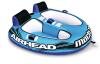 As New Airhead Mach 2 Inflatable Water Boating 2-Rider Towable Tube, Blue Retails for $269 [48 Hour R&T Warranty, See Description]