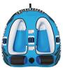 As New Airhead Mach 2 Inflatable Water Boating 2-Rider Towable Tube, Blue Retails for $269 [48 Hour R&T Warranty, See Description] - 2