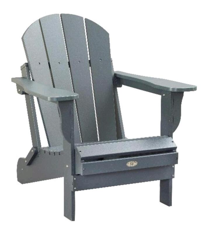 New Patio Leisure Line Recycled Plastic Outdoor Folding Adirondack Chair,UV-Resistant. Retails $175.