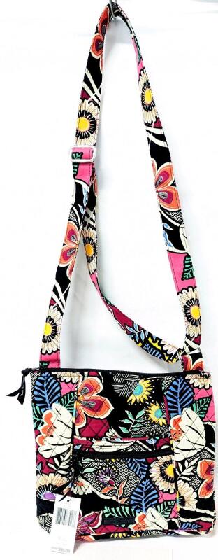 New VERA BRADLEY Hipster Quilted Crossbody Purse, Kasual Floral, 15820-12656, Retails $85! 10.5" &times; 1" &times; 10" Excl Strap