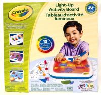 New CRAYOLA Light-Up Activity Board with ColorPOP! Ultra-Clean Washable Inks, For 36 Months+