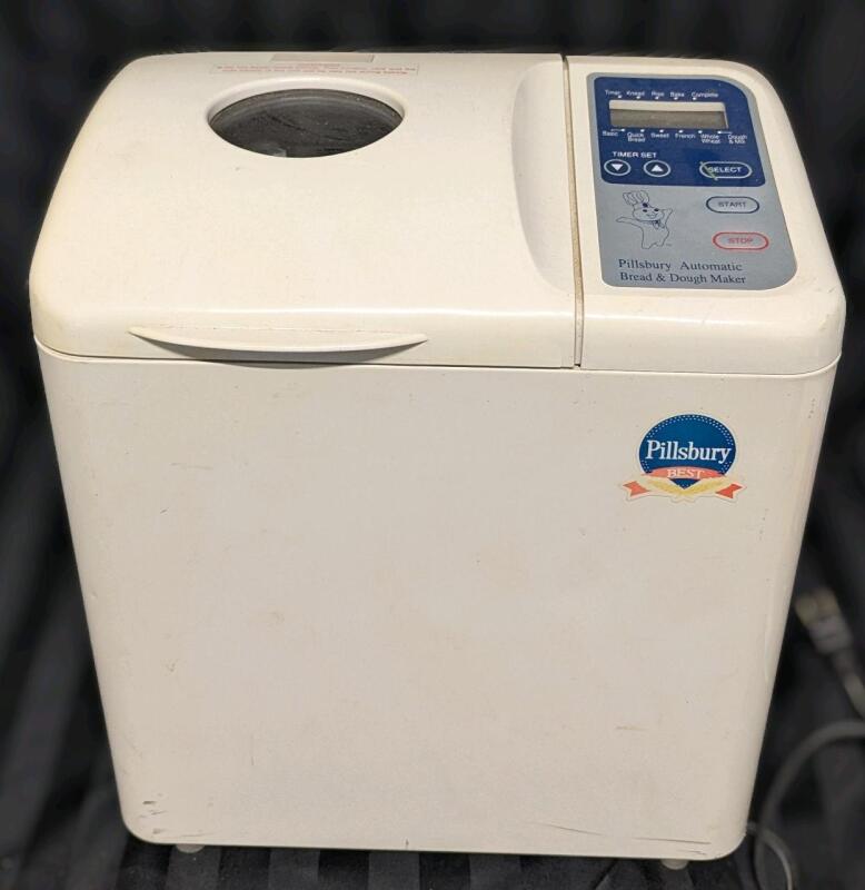 PILLSBURY Automatic Bread & Dough Maker, Model 1025, With Original Instructions & Recipe Booklet, Tested For Power