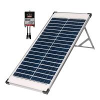 As New Coleman 40 Watt, 12V Portable Folding Solar Panel with Stand includes 7A Charge Controller. Retails For 200