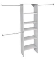 New ClosetMaid Suite Symphony 25" Wide Closet Organizer | Box Has Noticeable Rips and Tears, Pieces Inside Are in New Condition, Retails for $239.99