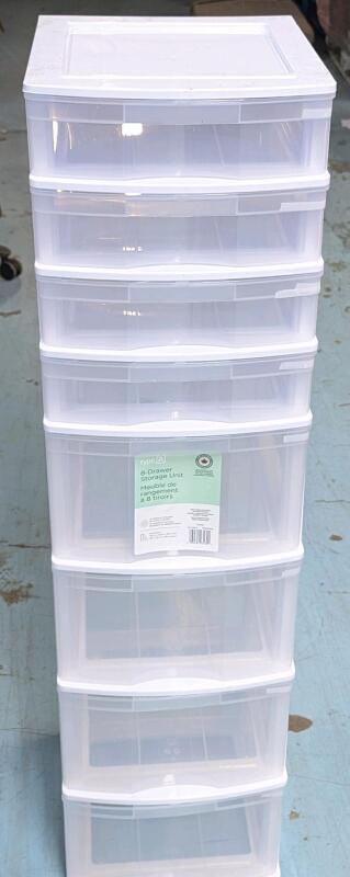 [Broken Bottom Corner] New Type-A 8-Drawer Storage Unit, Retails $60 New