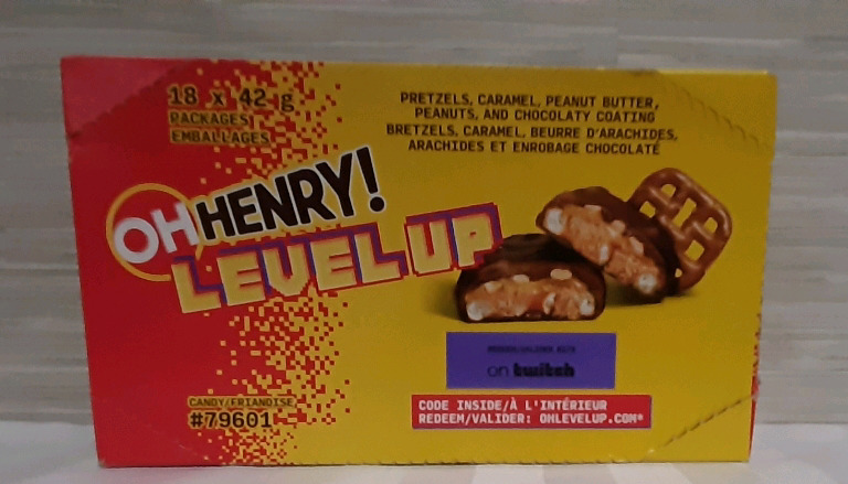 One Box of Oh Henry Level Up Bars