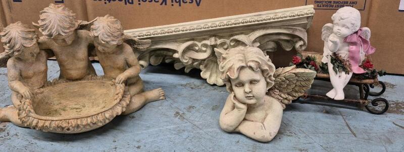 Decorative Cherub Lot - Outdoor & Indoor Decor