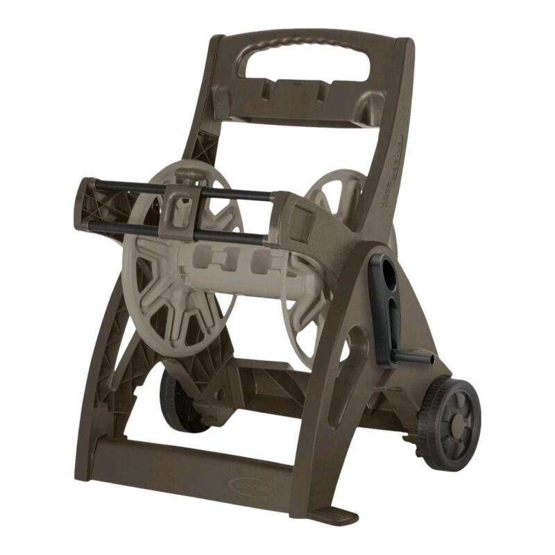 As New Suncast Hosemobile&reg; Garden Hose Reel Cart, 225-ft (68.5 m). Retails for 150