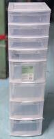 [Cracked Side, Wonky Drawer] New Type-A 8-Drawer Storage Unit, Retails $60 New