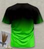 New Men's Size XL Irish-Themed 3D Celtic Knot & Ireland Flag Vibrant Print T-Shirt - Green & Black Gradient Short Sleeve, Breathable Round Neck Casual Shirt Machine Washable Stock photos added - 3