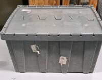 Hard Plastic Storage Bin 24" x 20 x 12"H