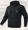New Men&rsquo;s Size XL Trendy Celtic Knot Jacket Hooded With Golden Celtic Knot Design Casual Zip-Up Coat, Long Sleeve, Regular Fit, Polyester Lining, Front Pockets Machine Wash Stock Photos added