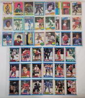 1971 - 1989 O Pee Chee NHL Hockey Card Singles . 45 Trading Cards .