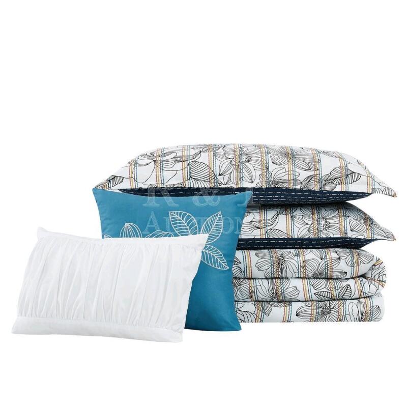 New Chelsea Park Patio Stripe King Comforter Set - 5 Pieces