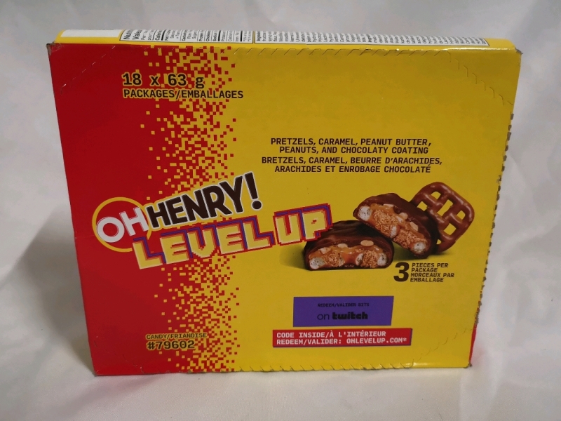 New Box of Oh'Henry's Level up - 18 packs per box