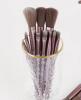 13pcs Luxurious Makeup Brush Set | Soft Synthetic Bristles, Unscented, Polyester Bristles, Includes Travel Bag Stock photos added approximately 5.7-7.2 inch - 3