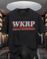 New Size XL Men&rsquo;s Breathable Polyester Short-Sleeve T-Shirt Stylish "WKRP" Concert Graphic Print Machine Washable Polyester Stock photos added