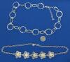 Assorted Jewelry With Jewelry Stand & Pieces Stamped 925, Sterling Silver, 6" Diameter Base &times; 16" Tall - 7
