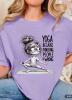 New Size Large Women's Funny T-Shirt " Because Punching People Is Wrong" - Short Sleeve Crew Neck Top Machine Washable Polyester Stock photos added