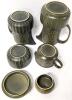MCM Vintage WEDGWOOD Cambrian 8.75" Coffee Pot, 5.5" Milk Jug, 3.2" Creamer & 3.75" Covered Sugar Dish With Lid, Small Chip in Coffee Pot Lid - 7