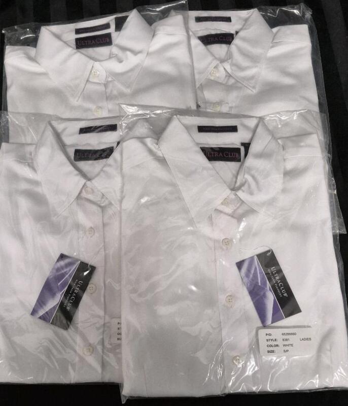 4 New sz Small Women's Ultra Club Dress Shirt Style 8381