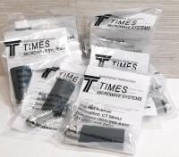 10 New Times Microwave Systems TNC Male Straight Solder Pin No Braid Trim Connectors for LMR-400 Cables