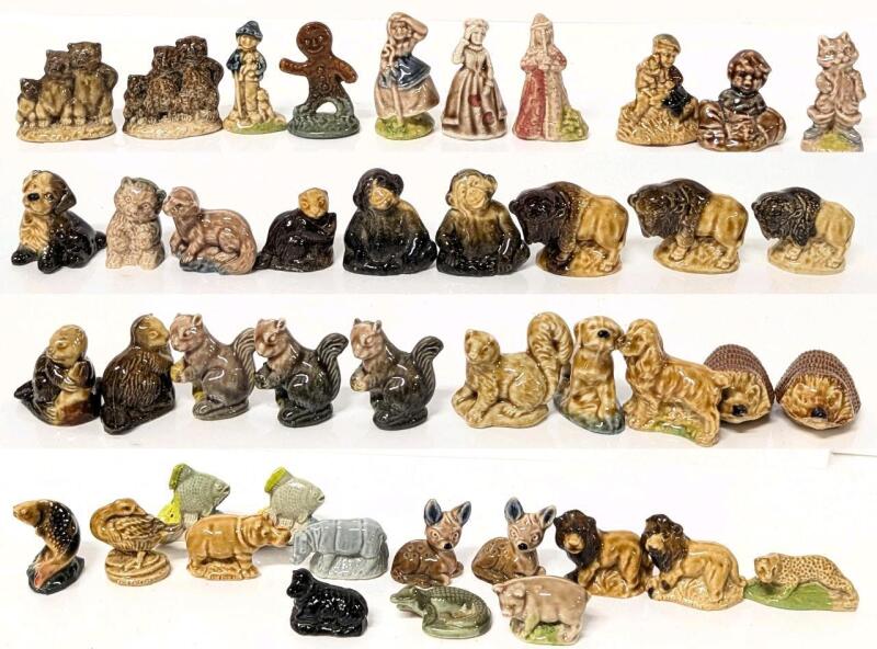 43 Vintage Red Rose Tea WADE England Figures: Mother Goose Fairy Tales & Animals, Up To 2.5" Tall