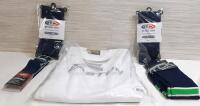 Lot of Baseball Attire, Including Three Pairs of Athletic Socks, Adjustable Elastic Belt & XL Pair of Pants