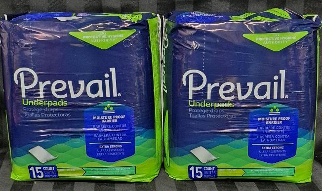 30 New sz Large Prevail Under Pads 23 by 36" Moisture Proof Barriers
