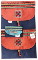 3 New Ten Thousand Villages Handmade Vietnam Pouches, 5.25" &times; 3.25" - 19.5" &times; 8.5", Retail Value $94!