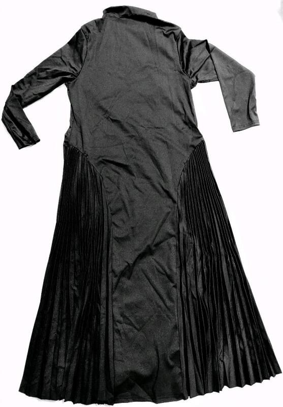 New Size 2XL Women's Super Stretchy Pleated Sides Pullover Dress