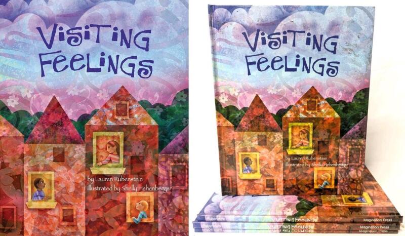 4 New VISITING FEELINGS Illustrated Hardcover Children's Books by Lauren Rubenstein & Illustrated by Shelly Hehengerger | Over $80 Retail Value!