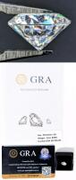 NEW 2.0ct Moissanite Lab Diamond, Round Brilliant Cut - GH - VVS1, GRA Report, Tests Positive with a Diamond Tester (More Brilliant Than a Diamond)