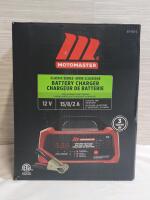 New - MotoMaster Classic Series Smart Battery Charger/Maintainer, Fully Automatic, 15/8/2-Amp, 12V#011-1975-8 . Retail $110