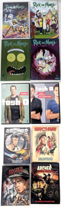 [DVDs] RICK AND MORTY, Seasons 1-4, TOSH.0 Seasons 1 & 4, ARCHER Seasons 6-9