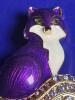 Purple Fox Rhinestone Accents Enamel Brooch Rich Purple Green Rhinestone Eyes Approximately 2&rsquo;&rsquo; - 3