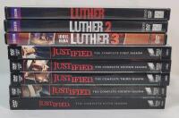 Justified & Luther TV Show DVD Seasons . Justified Seasons #1 - #5 (missing #6) & Luther Seasons #1 - #3 (missing #4) . Two of the best TV shows ever made .
