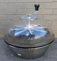 16 Inch Industrial Bowl Leaf Trimmer / Bud Buster, Some Resin Residue & Leftover Herbs