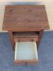 Wooden 2-Drawer Bedside/End Table, 21.25" &times; 16" &times; 27.5" Tall - 2