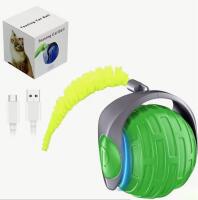 Teasing Cat Ball Interactive Automatic Moving Cat Toy Ball, Interactive Rolling Ball for Smart Self-Rolling Pet Ball USB C plug included Stock photos added Works on carpet
