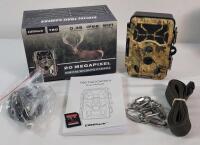 CamPark T80 20 Megapixel Digital Wildlife Trail Camera . Tested Powers Up , No USB Cord