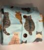 New Cozy Cat Women's Size XL Sky Blue 3D Cat Print Cardigan All-Over Design Button Front, Loose Fit Casual Sweater %Polyester Stock photos added Love this - 5